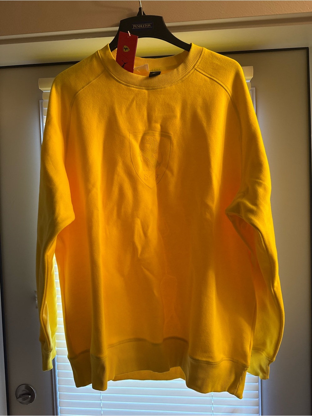 Puma Ferrari Yellow Crewneck Sweater